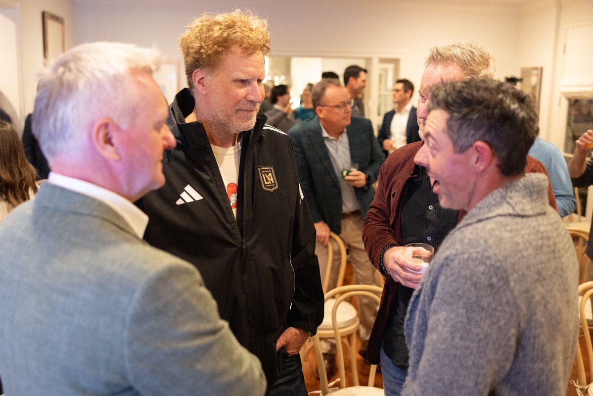 eamonlynch's tweet image. An atypical evening recently in Los Angeles hosting a conversation between Rory McIlroy and legendary TV producer &amp;amp; Fenway Sports executive Tom Werner, with a cameo appearance by Will Ferrell.