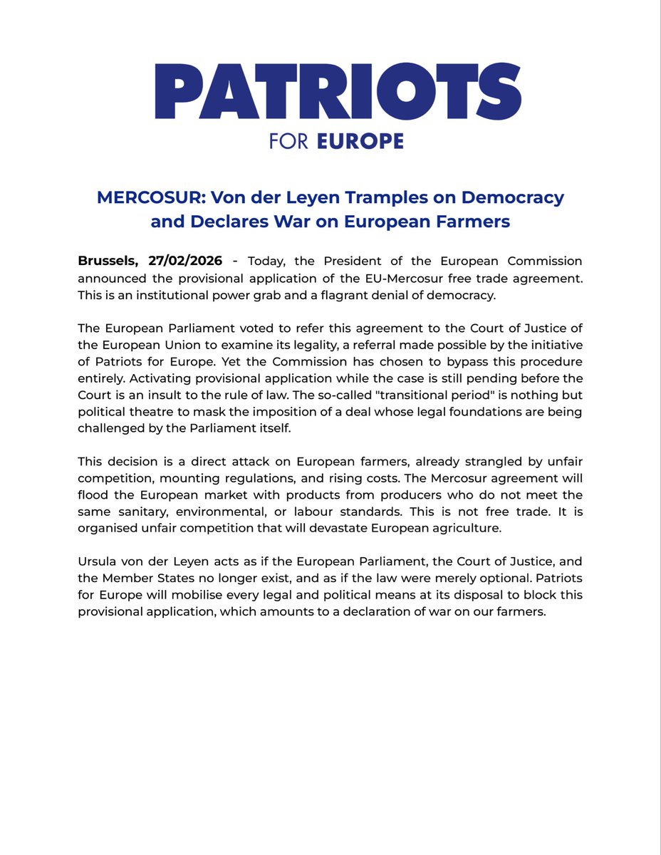 Patriots for Europe tweet media