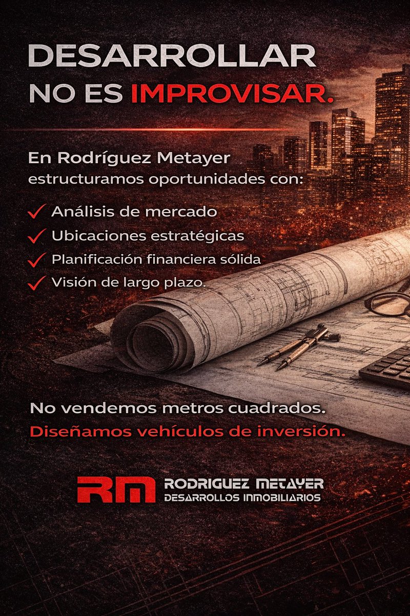 rodmet's tweet photo. En Argentina, desarrollar no es para improvisados.
El mercado no perdona errores técnicos ni financieros. https://t.co/Wx4B0pzsge