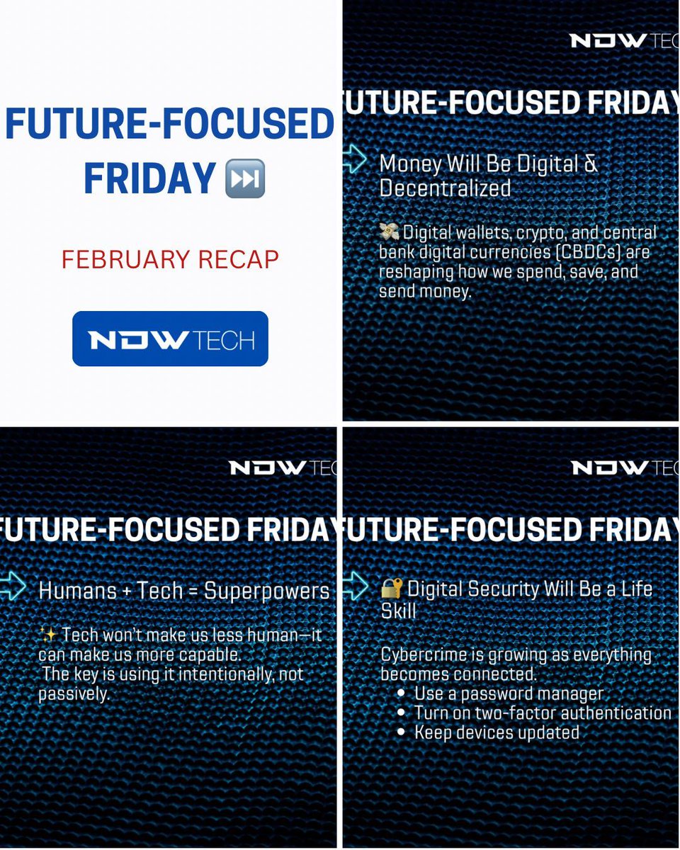 ndwtech's tweet image. February Recap: Future-Focused Friday ⏭️ 

#NDWtech #FutureFocusedFriday