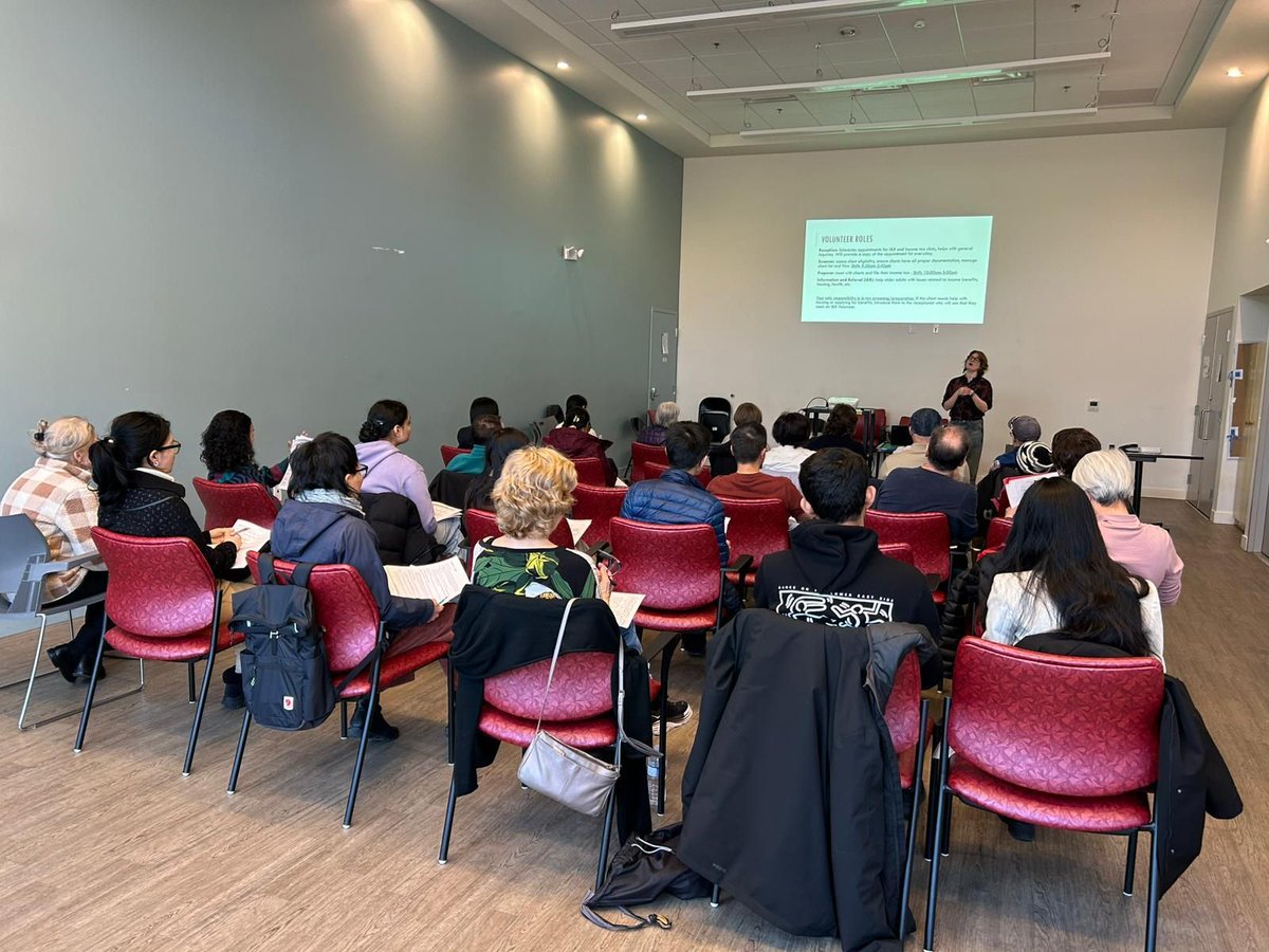 411Seniors's tweet photo. Shout-out to our Seniors’ Services Manager for leading our Tax Clinic (Mar 2–Apr 28, 2026)! Volunteers support seniors 55+ &amp; people with disabilities. For more information please call us at 604 684 8171 (We are closed in the weekends). Thank you! https://t.co/lZe3iXxuak