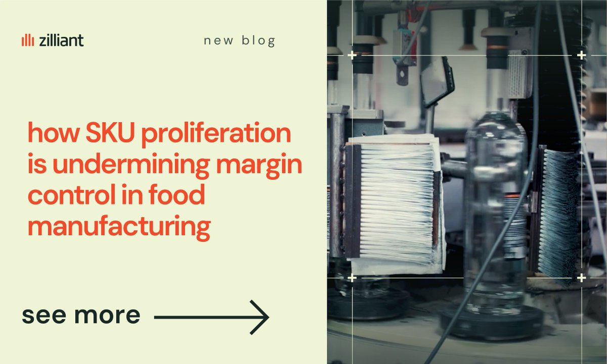zilliant's tweet image. ⚠️ SKU proliferation isn’t the problem. Lost margin visibility is.

As portfolios grow, pricing averages across SKUs. Margin leakage hides in plain sight.

Read the blog to restore pricing control 👉 zilliant.com/blog/how-sku-p…

#FoodManufacturing #PricingStrategy #MarginManagement