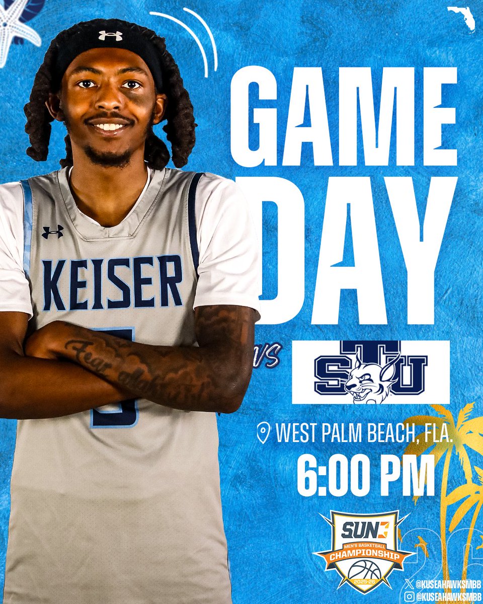 KUSeahawksMBB's tweet image. 𝗦𝘂𝗻 𝗖𝗼𝗻𝗳𝗲𝗿𝗲𝗻𝗰𝗲 𝗦𝗲𝗺𝗶𝘀 𝗼𝗻 𝘁𝗵𝗲 𝗛𝗼𝗺𝗲 𝗙𝗹𝗼𝗼𝗿!

🆚: St. Thomas
🏟: Student Life Center
🏆: Sun Conference Tournament
📊: bit.ly/3nXx64u
🎥: bit.ly/4oywTmH

#DefendTheBeach #TRiBE