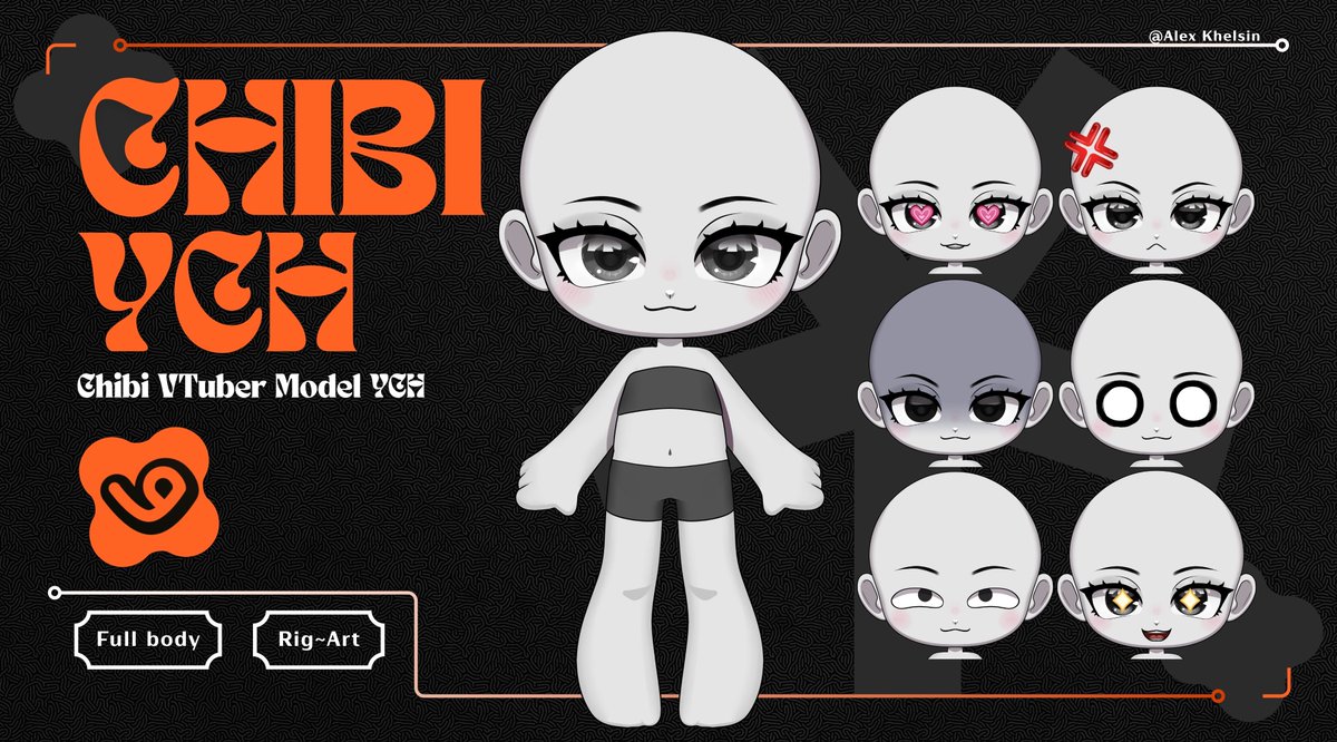 Alex_Khelsin's tweet photo. Chibi YCH model is going live on march 5th
So i decided to do a pre launch RAFFLE!🌟
1 week to enter!
I will pick 1 lucky winner

 How to join: 
🌟 Follow my Twitter &amp; VGen 
🌟 Like &amp; Repost 
🌟 Drop your OC 

 Good luck everyone 💌 

#raffle #vtuber #chibimodel https://t.co/cSN4bRYQDp