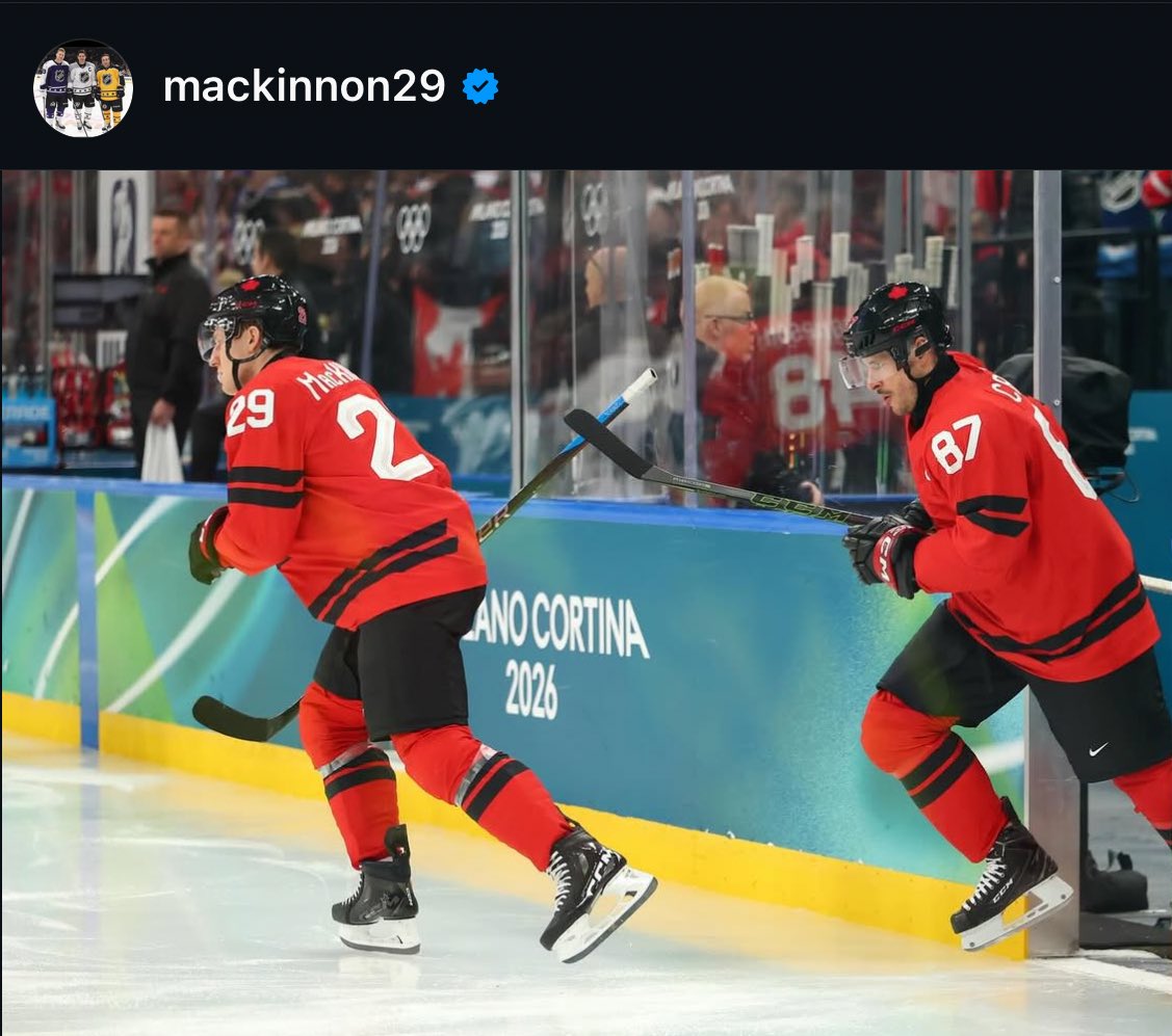 natemack olympics post only being him with mcdavid, him with celebrini, and him with crosby he really went those are MY big three no i will not be elaborating 🙂‍↕️