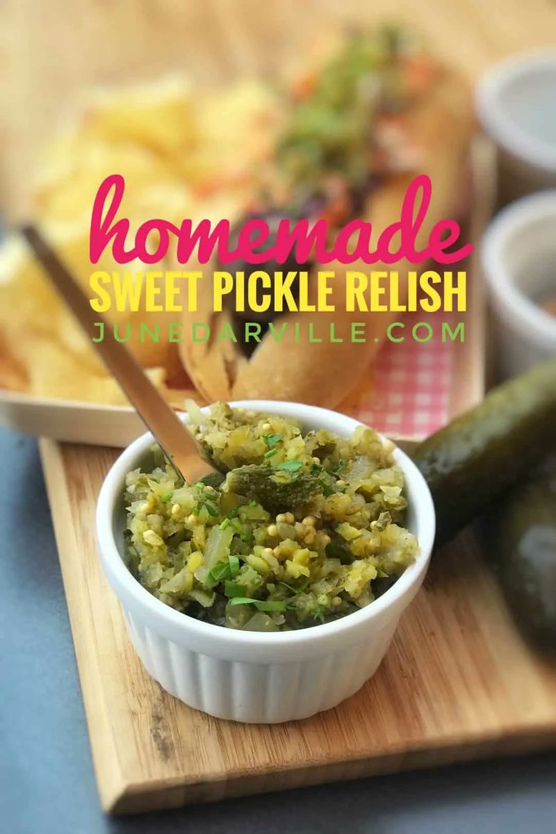 junedarville's tweet image. ❤️ 𝟓-𝐌𝐢𝐧𝐮𝐭𝐞 𝐒𝐰𝐞𝐞𝐭 𝐏𝐢𝐜𝐤𝐥𝐞 𝐑𝐞𝐥𝐢𝐬𝐡
❤️ Try my homemade sweet pickle relish... ready in just 5 minutes! This relish is a delicious topping for hot dogs, #tacos or #burgers!
❤️ 𝐑𝐞𝐜𝐢𝐩𝐞 &amp;gt;&amp;gt; junedarville.com/sweet-pickle-r…