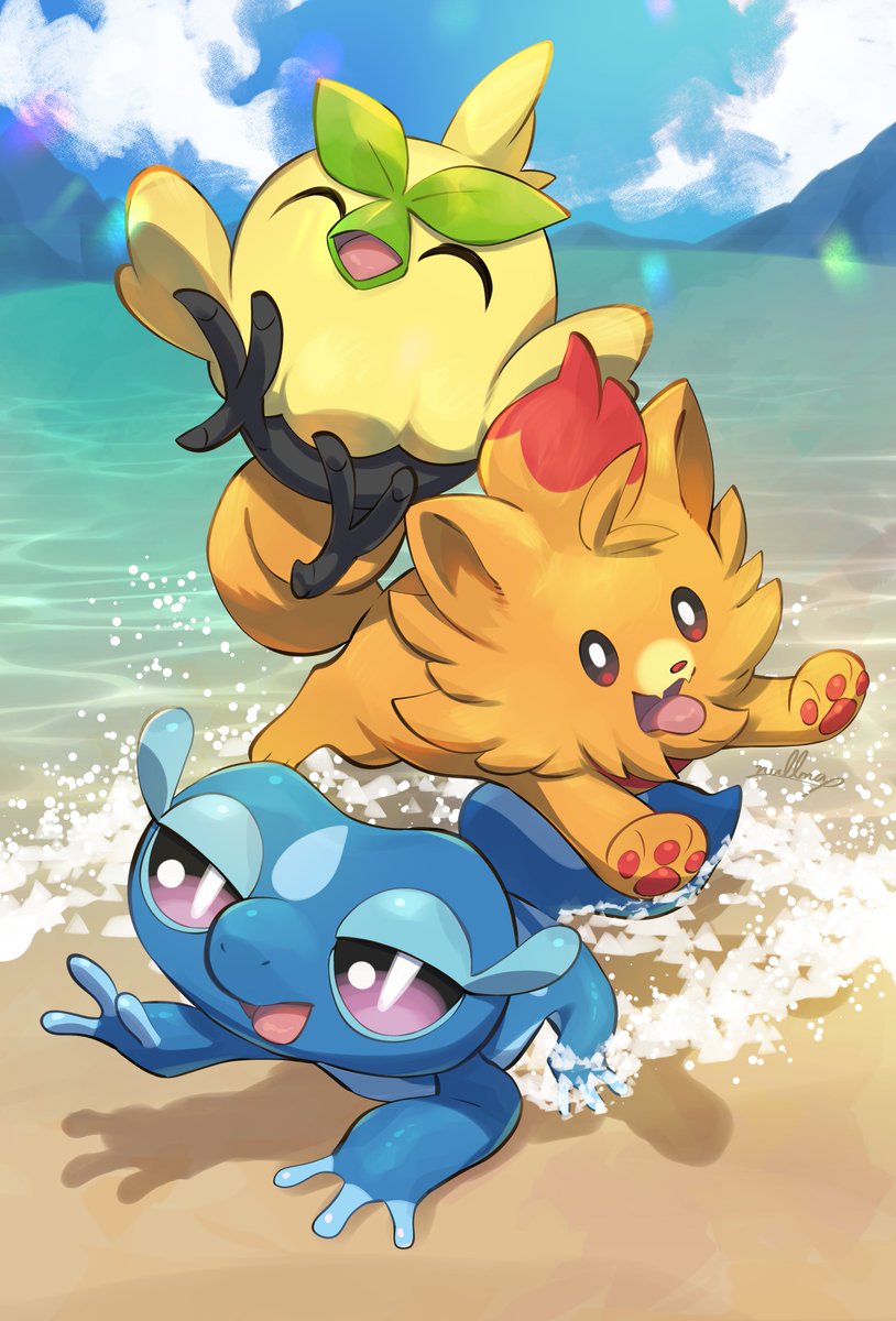 #ポケモン30周年 #ポケモン風波
ハブロウ　ポムケン　ミオリー　ようこそ～！！