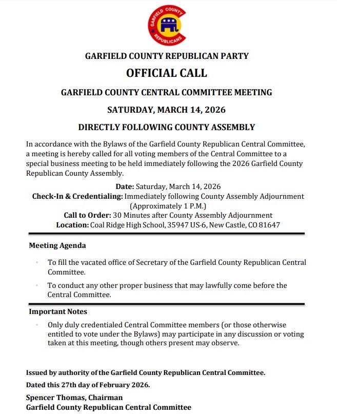 Garfield Co GOP tweet media