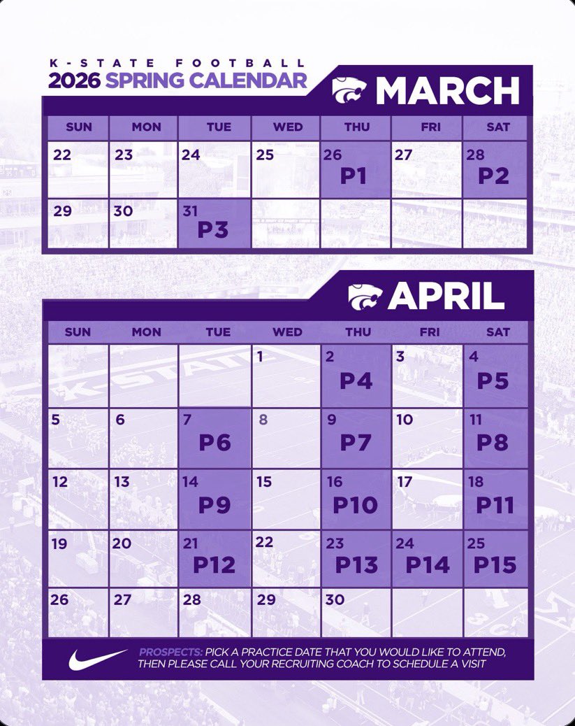 Thank you <a href="/Coach_Ellsworth/">Christian Ellsworth</a> for the opportunity to watch a spring practice at K-State! Can’t wait to get down there and see what the programs about!