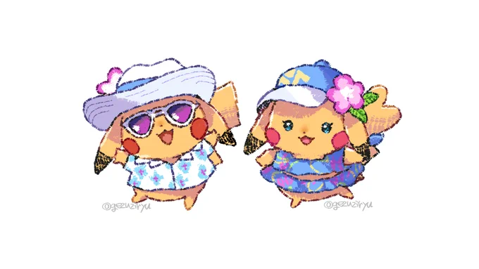 #ポケモンプレゼンツ #ポケモン風波 最高でした～! パリピカチュウあまりにも可愛すぎる #らくがき