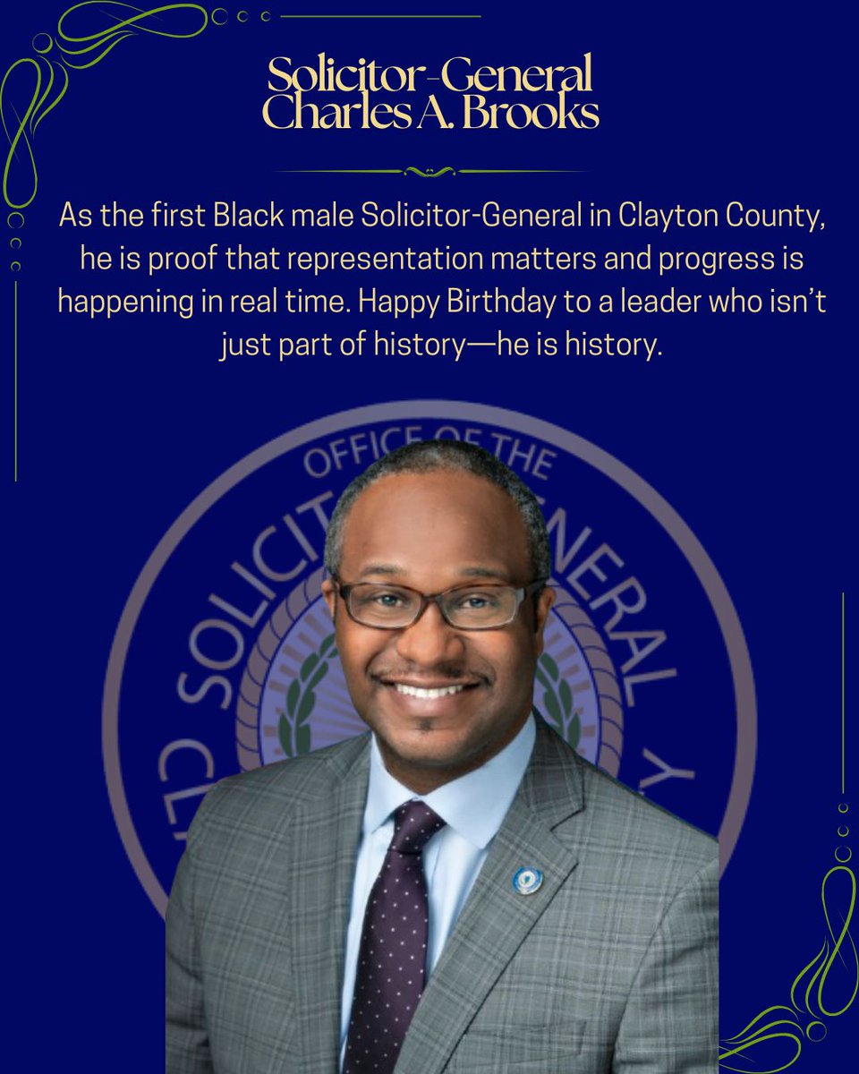 SolicitorGener4's tweet photo. History isn’t just something we read about — sometimes, we get to work alongside it. Happy Birthday to Solicitor-General Charles A. Brooks. Your leadership continues to open doors and inspire the next generation. #CCSG #BlackHistoryMonth https://t.co/m2zH2acFhG