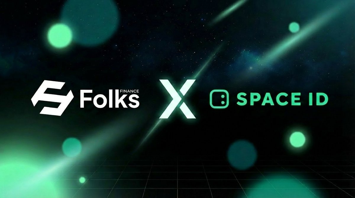 SPACE ID domains are live on Folks Finance.

To celebrate, we’re giving away 100 $USDC 🎁

1️⃣ Like &amp; Repost the announcement below
2️⃣ Tag frens
3️⃣ Follow <a href="/FolksFinance/">Folks Finance</a> &amp; <a href="/SPACEID/">SPACE ID</a>

Winner announced in 48h.