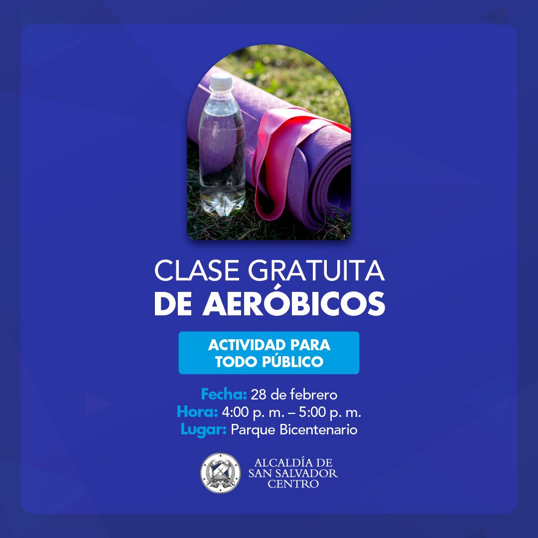 ¡Este 28 de febrero en el Parque Bicentenario, aprende, muévete y crea!

💐Ramo de Flores de Papel:
forms.gle/DeAdyrfddfZrCP…

📸Fotografía Artística con Celular:
forms.gle/KXE1kdBJQJUYCS…

💃🏻Aeróbicos:
forms.gle/noGh2k4XEFQhF1…

⚠️Inscripción previa.