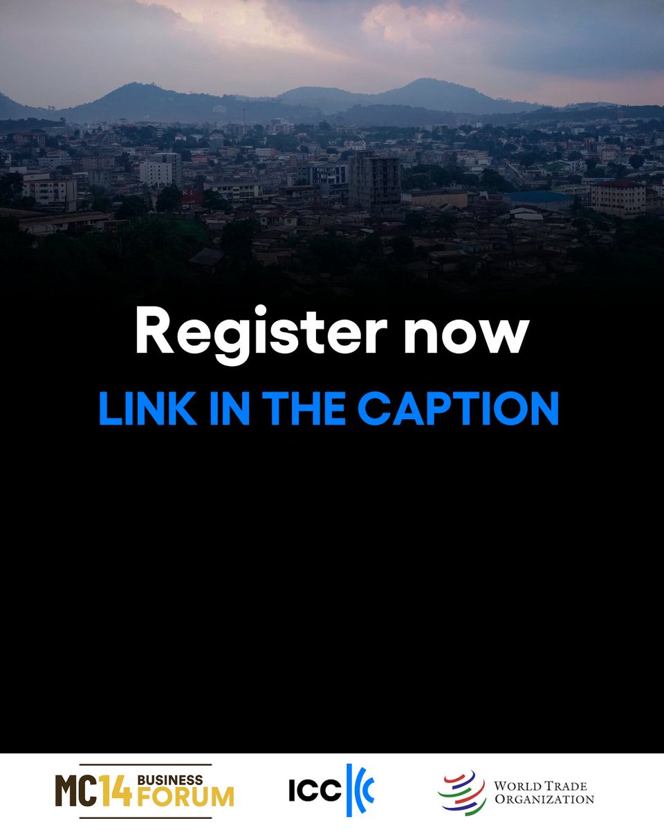 The multilateral trading system of the future must be built with business at the table. ⤵️

On 25 March in Yaoundé, Cameroon, the ICC-WTO Business Forum will bring together public and private sector leaders on the margins of the WTO’s 14th Ministerial Conference.

Insights and