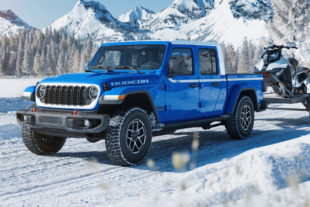 ❄️ Rugged meets retro in the all-new #JeepGladiator Whitecap.