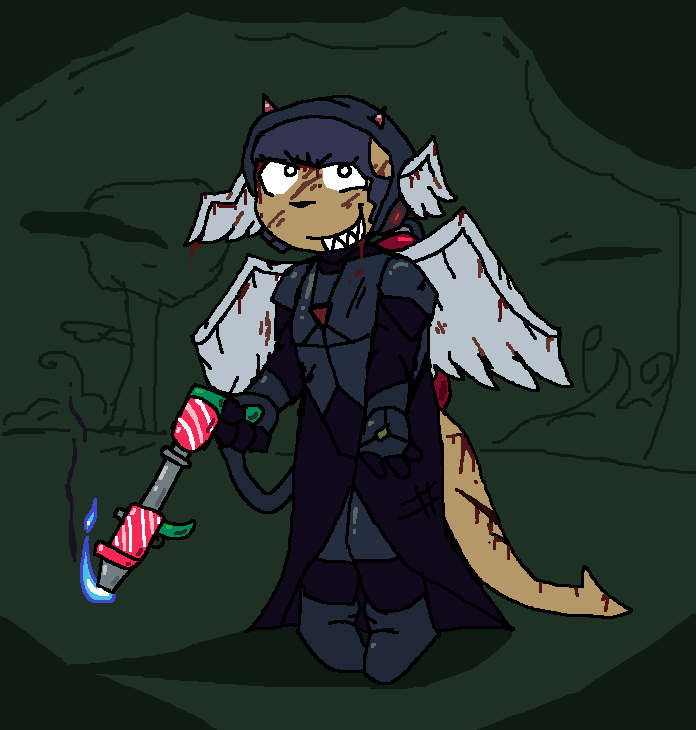 Yvonne in Plague Reaper Armor. Also Elf Melter Shoutout #ocart #oc #ocramshousetwt