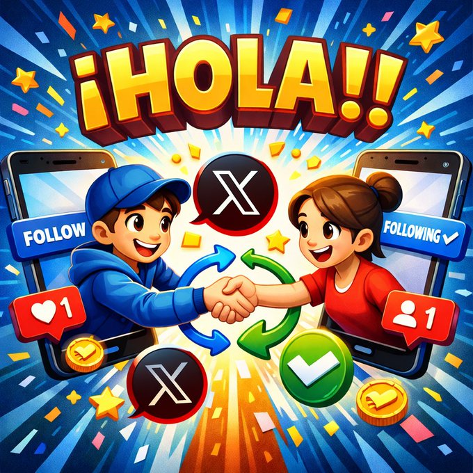 🚨 MEGA DINÁMICA DE CRECIMIENTO 🚨
¿Quieres subir 100 seguidores hoy? 👇
1️⃣ Dale ❤️ + 🔃 a este tweet. 
2️⃣ Sígueme (Devuelvo el follow al instante ⚡). 
3️⃣ Comenta "LISTO" y sigue a todos los que den like a tu comentario.
🚀📈 #SiguemeYTeSigo #FollowBack #XGrowth