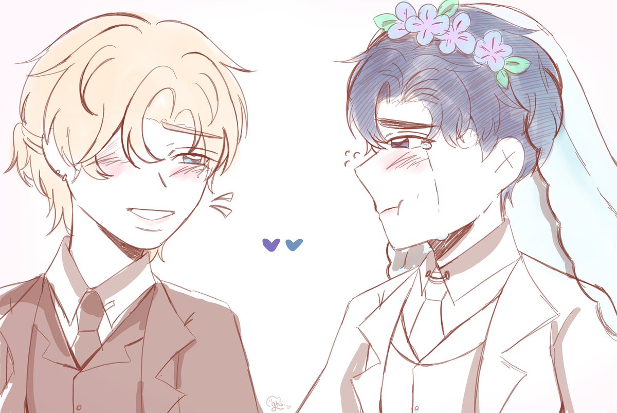 #놔갱 #noye 
Akhirnya nikah beneran💜💙🙏

("Selesai gk selesai dikumpulkan!" Ahh drawing)
Very late entry for: #NoYetionalDay <a href="/noyetionalday/">#NYD: NoYe Photo Frame Event</a>