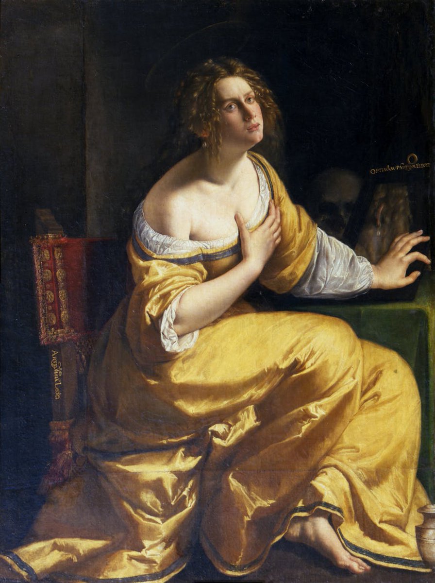 FrancoMaggie's tweet photo. Artemisia Gentileschi (Roma 1593 – Napoli 1652/53)
S. Maria Maddalena
Palazzo Pitti, Galleria Palatina Collocazione Sala dell'Iliade
Tecnica Olio su tela
Dimensioni 146,5 x 108 cm https://t.co/ff5cqW66Zl