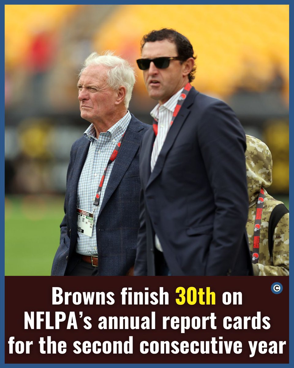 🔗: 0wppP0.short.gy/aRImcV

The Browns finished ahead of only the Cardinals, who were 31st, and AFC North rival Pittsburgh, which finished last.