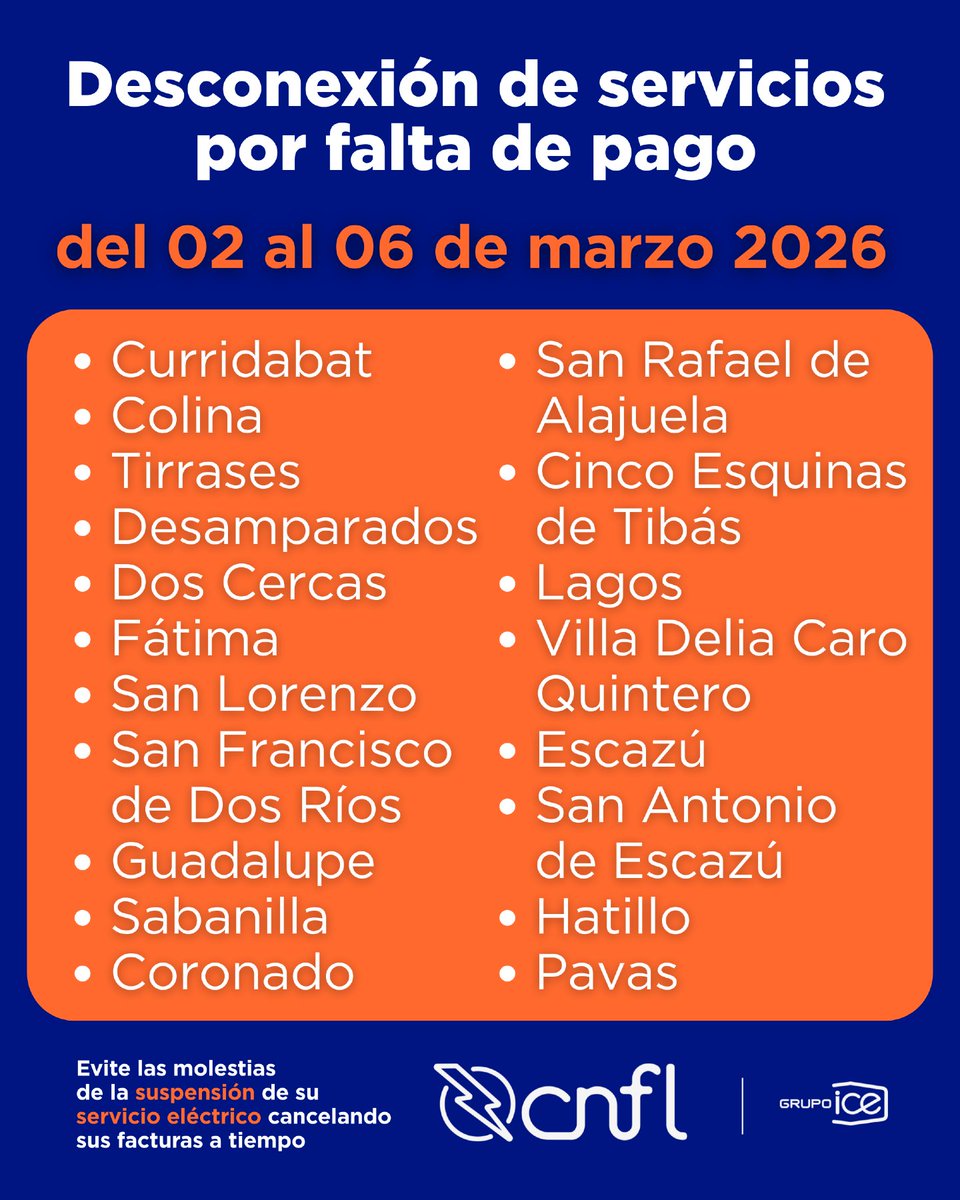 Compañía Nacional de Fuerza y Luz (CNFL) tweet media