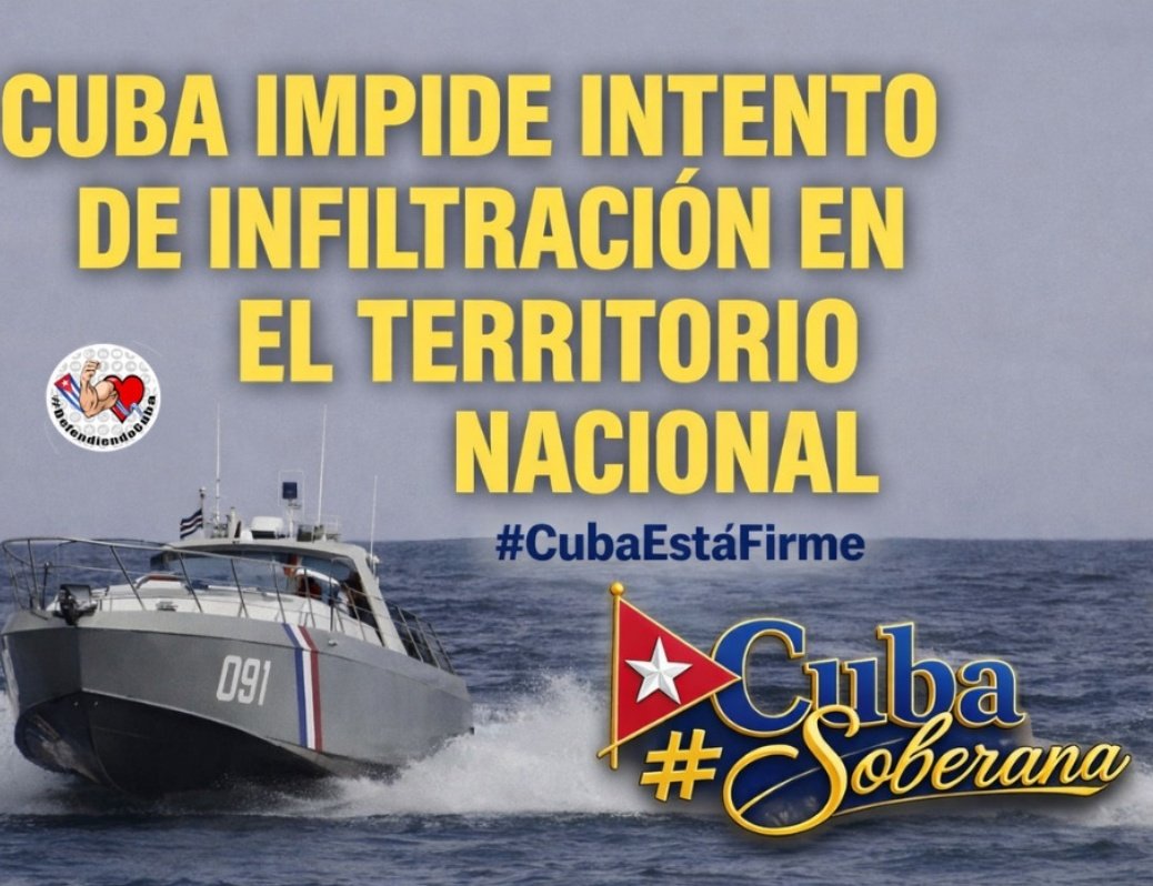 #Cuba enfrenta un reciente intento de infiltración terrorista organizado desde el exterior. Ante esto, reafirmamos: todo Estado tiene el derecho legítimo a defender su soberanía e integridad territorial, consagrado en la Carta de la ONU. 

#CubaVencerá