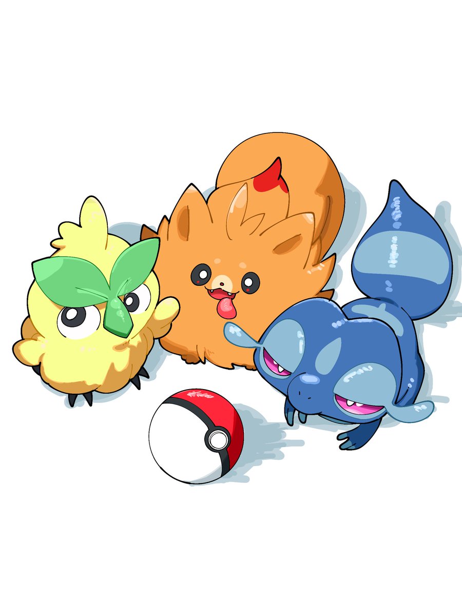 ハブロウ🍀
ポムケン🔥
ミオリー💧

誰選ぶよ？

#ポケモン風波