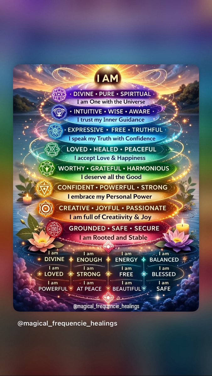 I AM THAT I AM 
❤️✨🧡✨💛✨💚✨💙✨💜