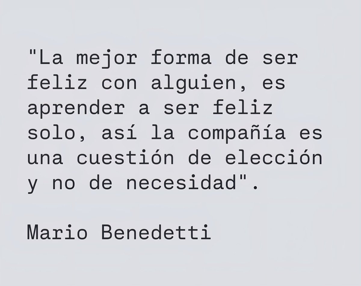 Buenas tardes 🤗 
*Para estar, y ser feliz con alguien, la compañía es una decisión libre, consciente y voluntaria, no podemos elegir desde el miedo a la soledad, sigamos fortaleciendo nuestro amor propio, para que el AMOR SEA SIN DEPENDENCIA..
:
#fsanchisr
#RepublicaDominicana🇩🇴