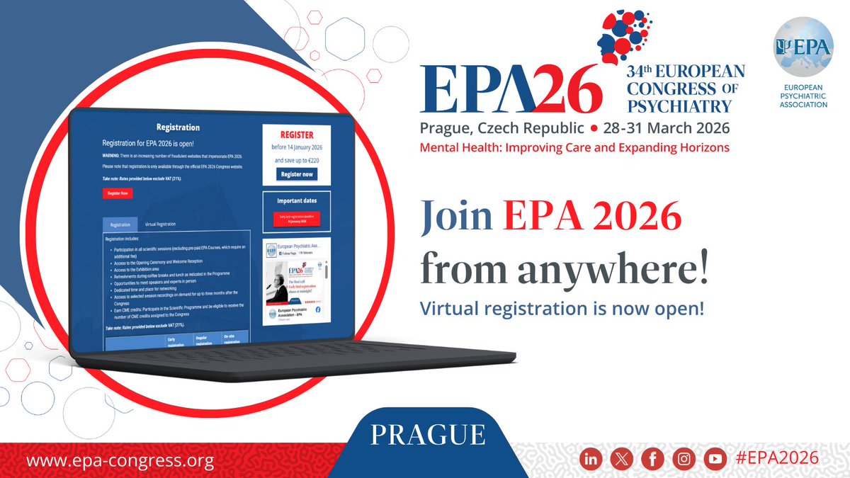European Psychiatric Association tweet media