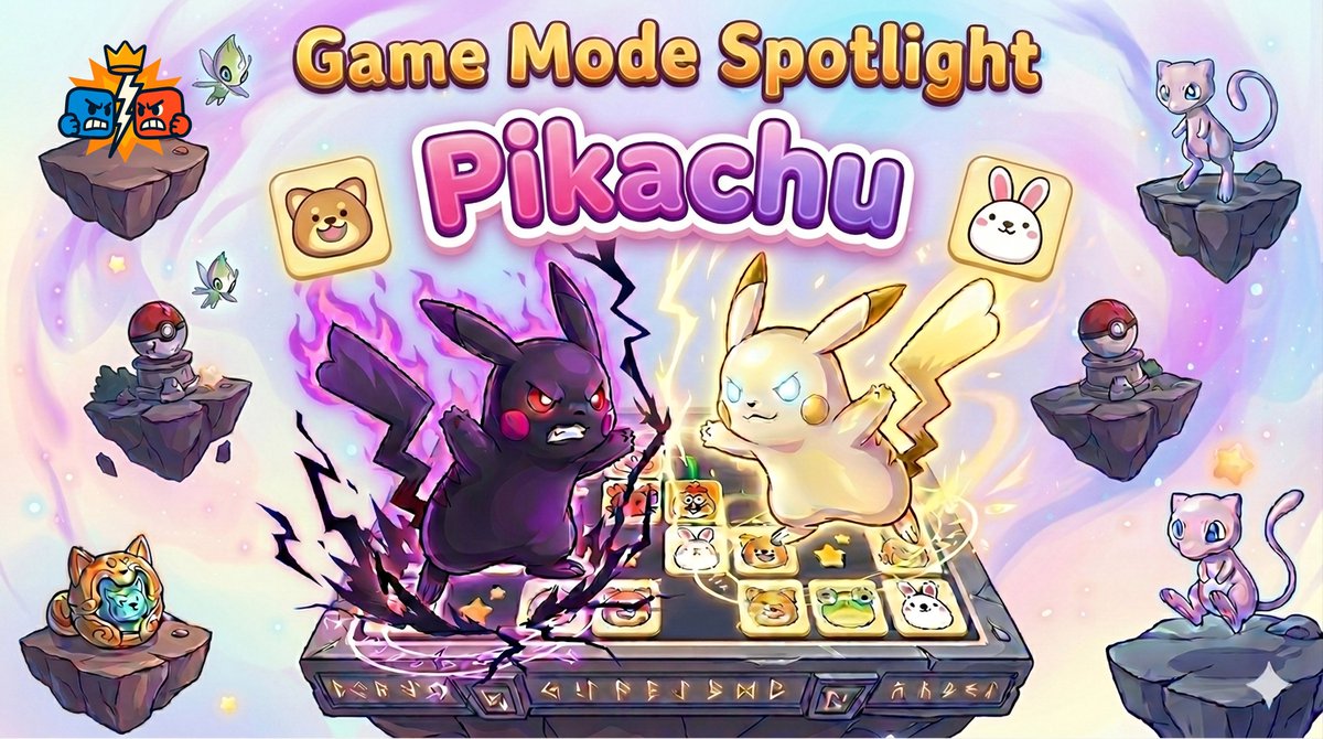 Faceoffarcade's tweet photo. 🎮 New Game Mode Just Dropped: Pikachu ✨

The classic puzzle you know, now inside Face-Off Arcade.

Connect 2 identical animals using up to 3 straight lines and clear the board before it overwhelms you. Sounds simple… until the tiles start shifting and the clock is ticking. ⏳

This one is dangerously addictive — and everyone’s about to try it. 

Are you clearing the board… or getting left behind? 👀
https://t.co/GFk2GP0OcR