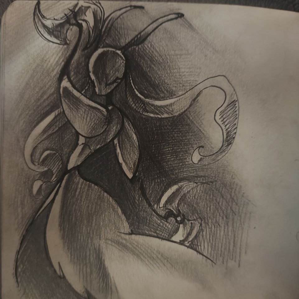 AresWeirdFox's tweet photo. Divas✨

#hollowknightfanart  #SilkSong  #Karmelita #Nyleth #sketchart https://t.co/OUIC5494QM