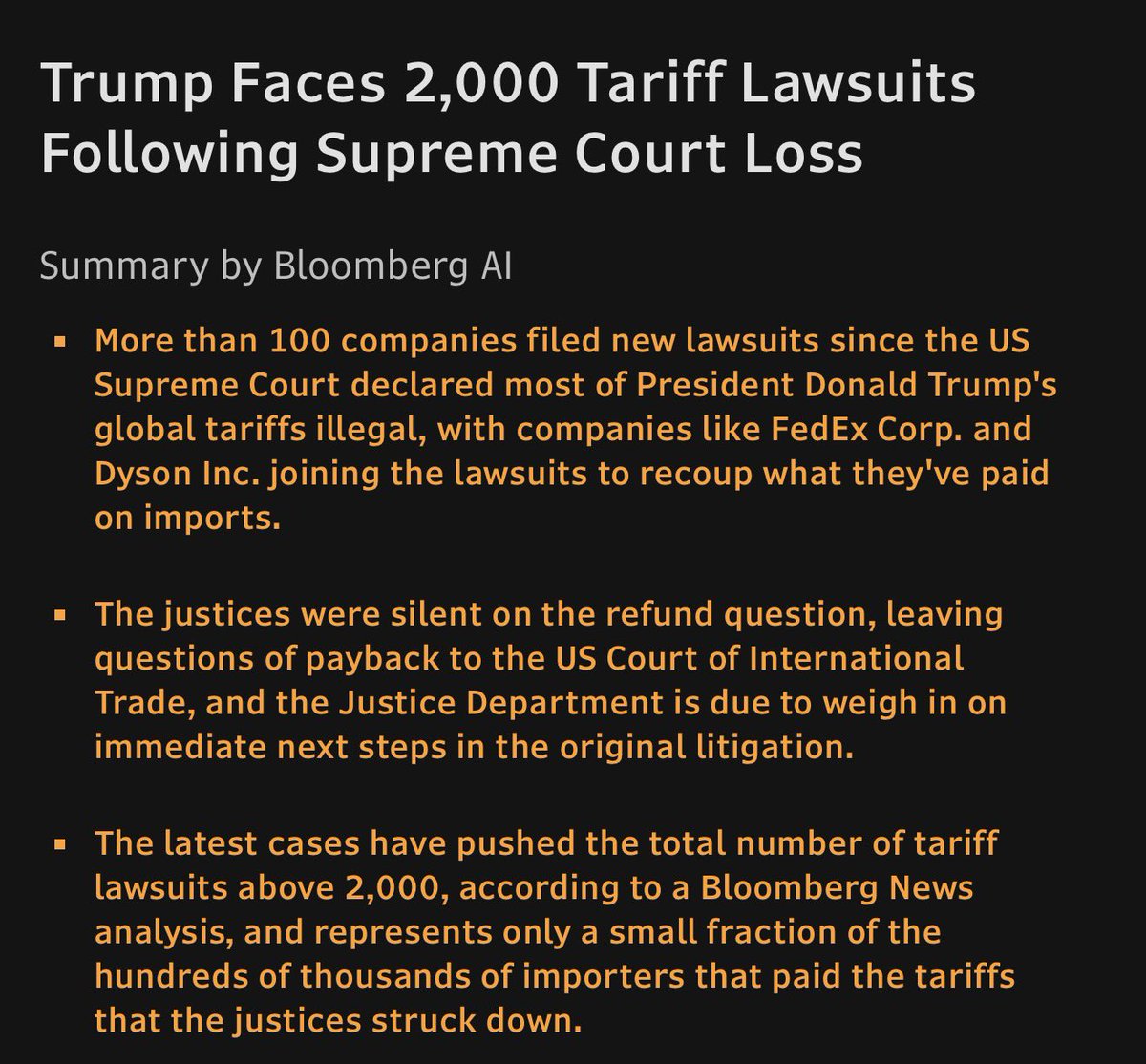 🚨BREAKING: ALL OF WALL STREET IS SUING TRUMP AT THE SAME TIME