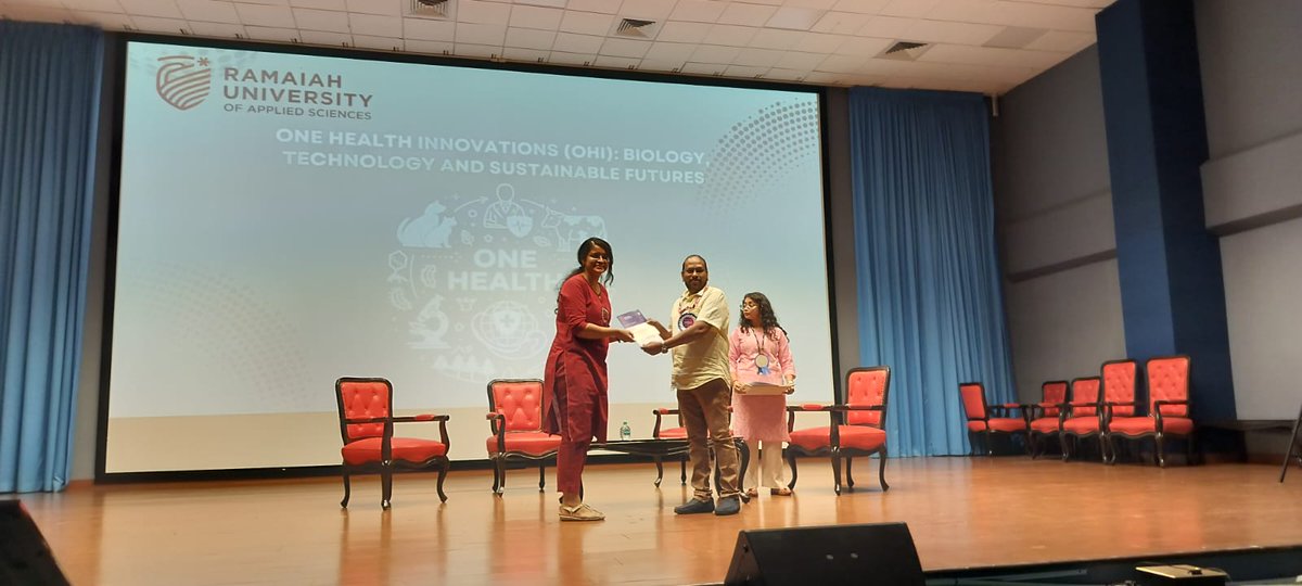 DipaLab_IISc's tweet photo. Heartiest congratulations to Debapriya for winning the best oral presentation award at Ramaiah University of Applied Science🎉🎉🎊💐💐 https://t.co/fp4JwQFoOj