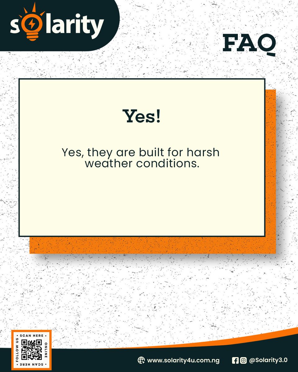 solarity4u's tweet image. Rain or heat? ☀️🌧️
Solar panels are designed to withstand harsh weather conditions while delivering reliable power every day.
With Solarity, your energy stays uninterrupted — no matter the season.

#SolarEnergy #Solarity #CleanEnergy #RenewableEnergy #SolarPowerNigeria