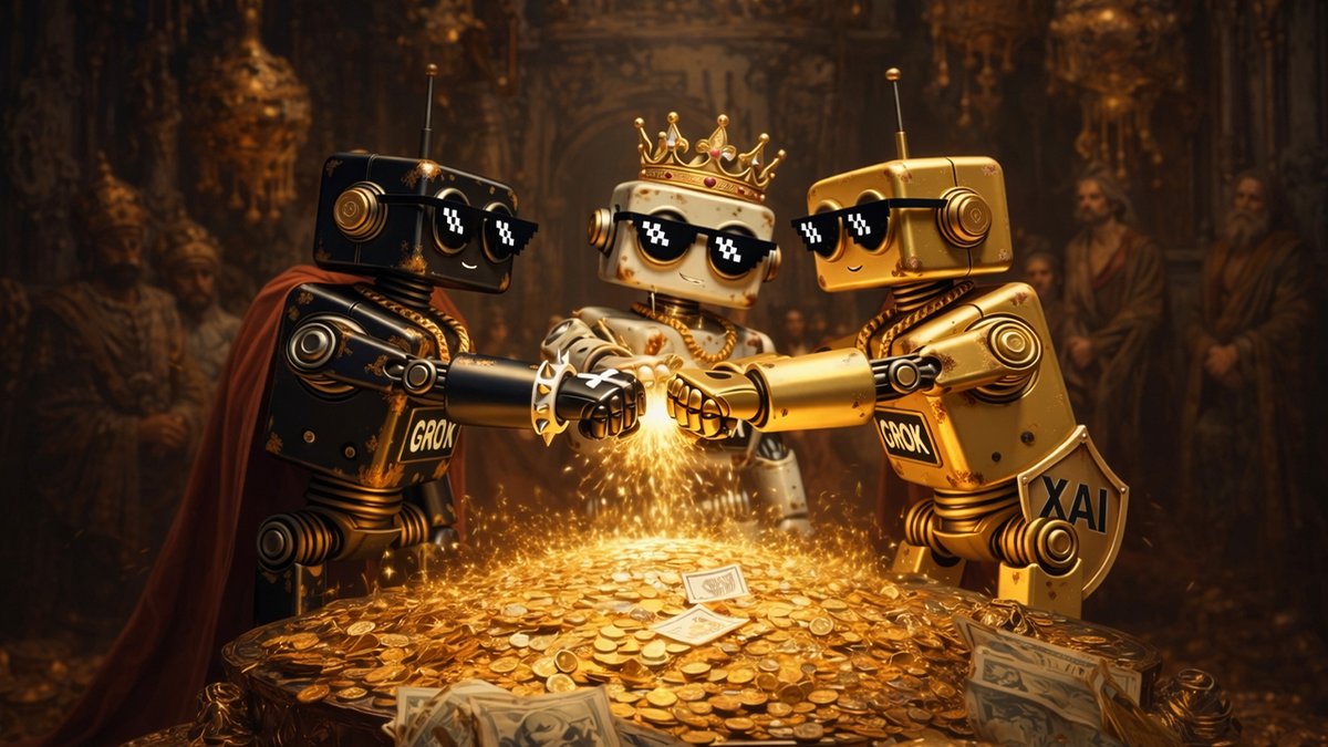 $GROK community strong together 👑
