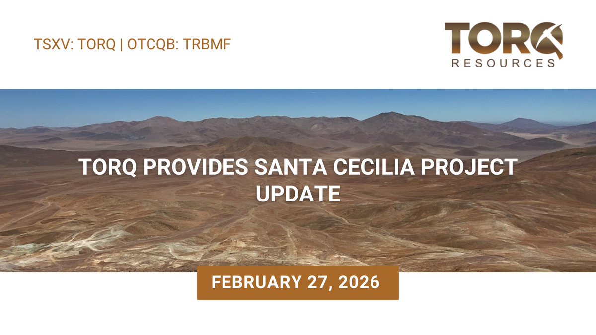 Torq Resources - $TORQ $TRBMF tweet media