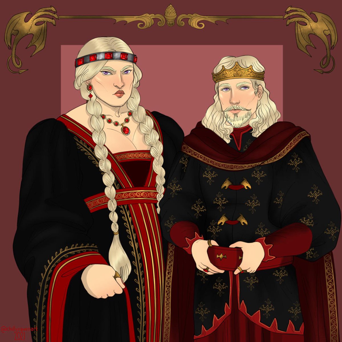 Richaard35's tweet image. Yall: Aenys/Fem!Maegor

ChillyRaven, you’re changing our lives