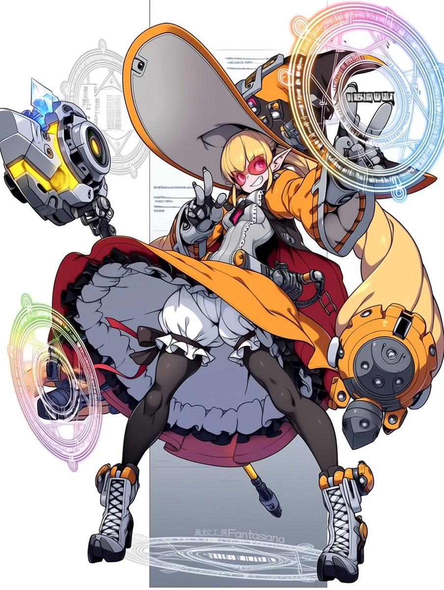 Shadowrun #AIイラスト 🪄フルマジシャンちゃん✨ サイバーパンクの
