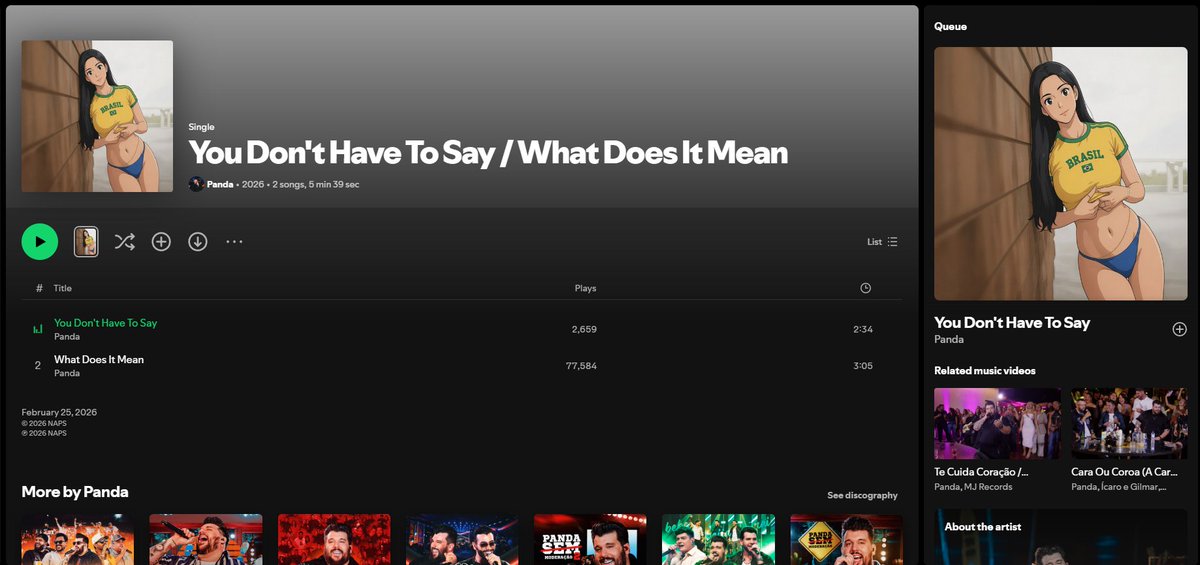 thoomao's tweet photo. Acho que o Panda foi hackeado no Spotify https://t.co/5hcufSTIrW