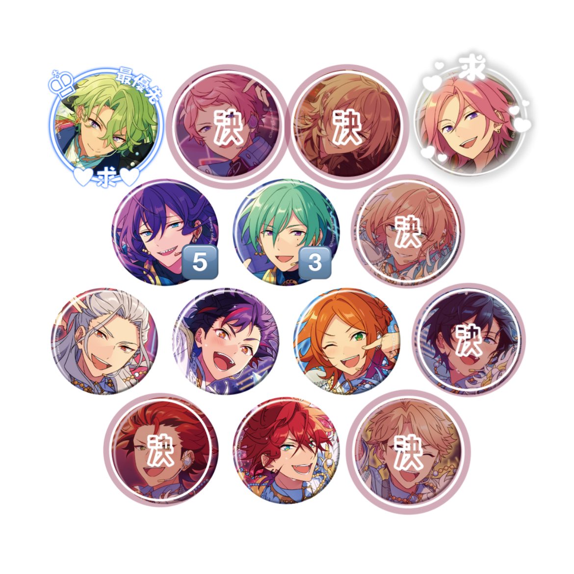 仮約束】あんスタ コレクション缶バッジ コレ缶 Feb i 譲:マヨイ5.巽3