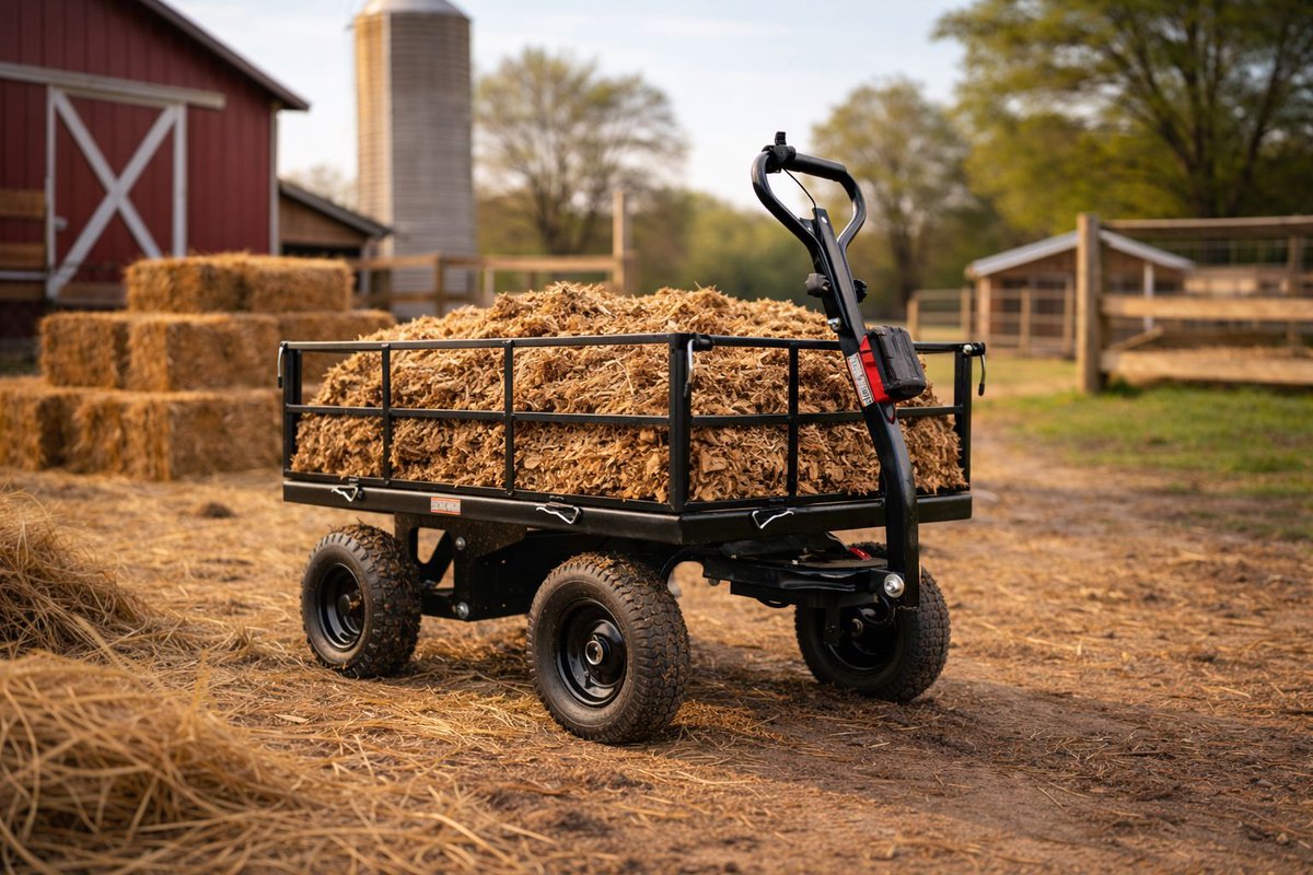 Built for the real work. 🌾

From mucking stalls to hauling feed, this wagon is right at home on the farm. Solid steel sides, all-terrain tires, and the power to move heavy loads without breaking a sweat — it’s the kind of tool you rely on day in and day out.

Clean it out. Load