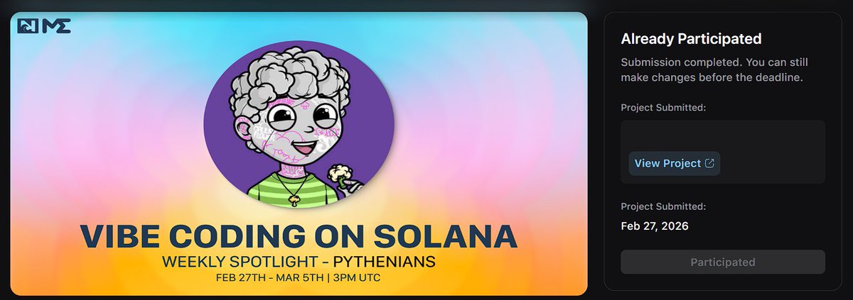 The application period is now open.
<a href="/PythNetwork/">Pyth Network 🔮</a> <a href="/TryNoahAI/">NoahAI</a>