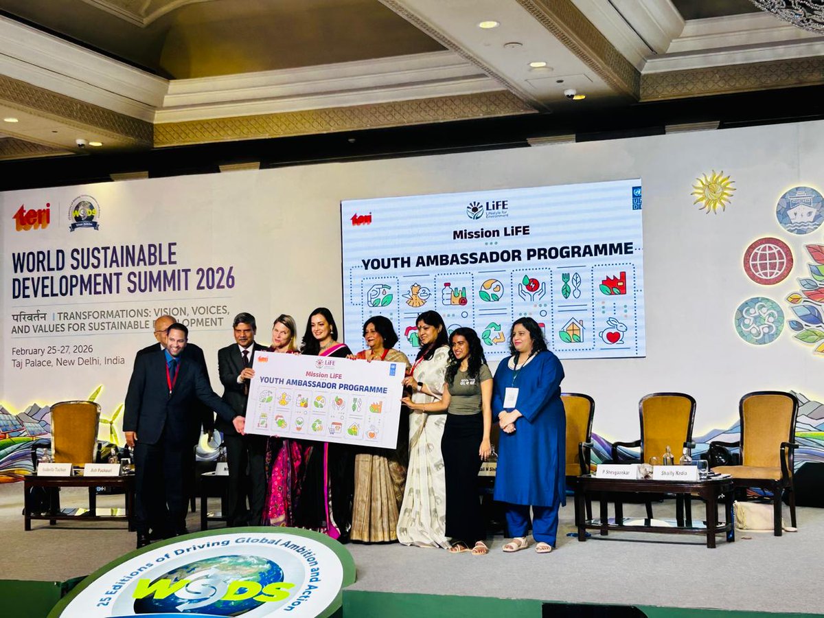 1popmovement's tweet photo. 🌍 Day 3 at the World Sustainable Development Summit 2026 spotlighted climate finance &amp; clean energy, with Dr. Ash Pachauri reinforcing youth-led climate action. 🌱

#WSDS2026 #Act4Earth #POPMovement https://t.co/f5OFnz0OtE