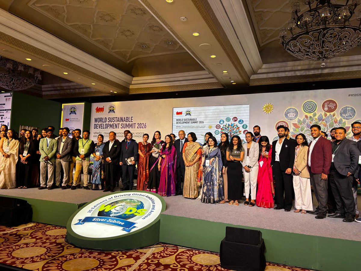 1popmovement's tweet photo. 🌍 Day 3 at the World Sustainable Development Summit 2026 spotlighted climate finance &amp; clean energy, with Dr. Ash Pachauri reinforcing youth-led climate action. 🌱

#WSDS2026 #Act4Earth #POPMovement https://t.co/f5OFnz0OtE