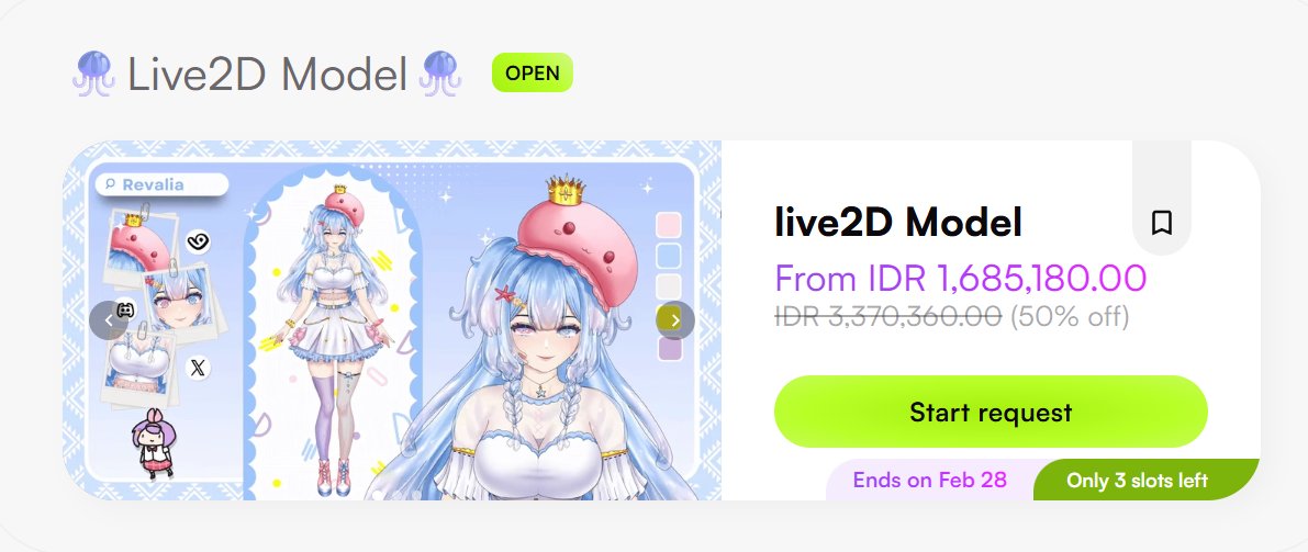 🪼COME ON GUYS, HURRY UP BEFORE THE DISCOUNT ENDS TOMORROW🪼
#VGenComm #Live2D