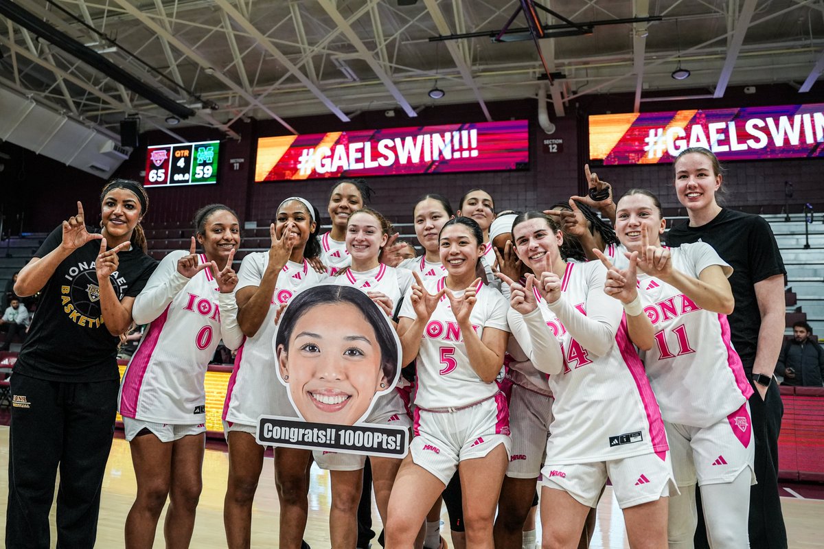IonaWBB's tweet photo. 𝑾𝑾𝑾𝑾𝑾𝒊𝒏𝒏𝒊𝒏𝒈 𝑭𝒓𝒂𝒎𝒆𝒔 📸

The Maroon &amp; Gold capped the 2025-26 regular season last night at Hynes with their fifth straight win!

#RaiseTheFEEE #GaelNation https://t.co/SmtcB92OKw