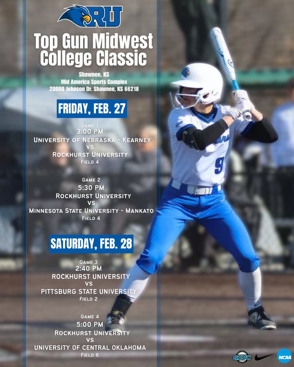 RockUSoftball's tweet photo. GAMEDAY for your Hawks at the  @TGETalent Midwest College Classic!  

#FAMiLY 
🙌🏼💙🙌🏼 https://t.co/j2cjWS9KcA
