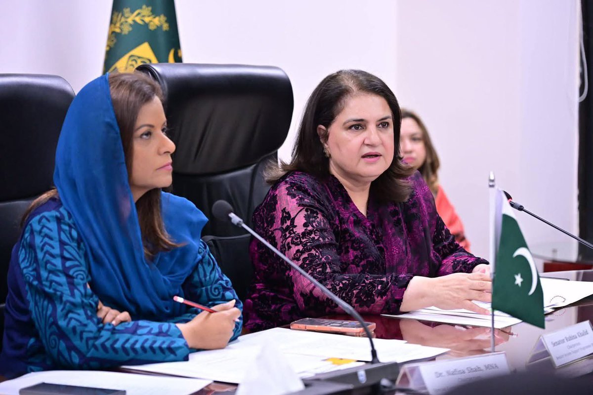 RubinakhalidPPP's tweet photo. The 20th Special Committee Meeting on Gender Mainstreaming of the National Assembly was held at Benazir Income Support Programme HQ, chaired by Dr. Nafisa Shah  with Chairperson BISP Rubina Khalid 
7.2M free SIMs issued to women for Social Protection Wallets; 5,000+ registered under Benazir Hunarmand in Sindh. A strong step toward transparency, financial inclusion & women’s empowerment.
#BISP #GenderMainstreaming #WomenEmpowerment #FinancialInclusion