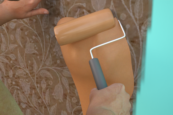 Painting WITH Emily, as in... ...she's the paint!